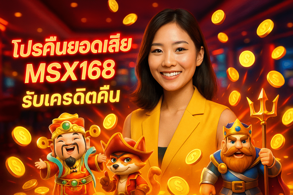 โปรคืนยอดเสีย MSX168 รับเครดิตคืน