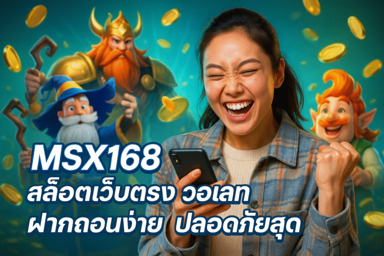 MSX168 สล็อตเว็บตรง วอเลท ฝากถอนง่าย ปลอดภัยสุด